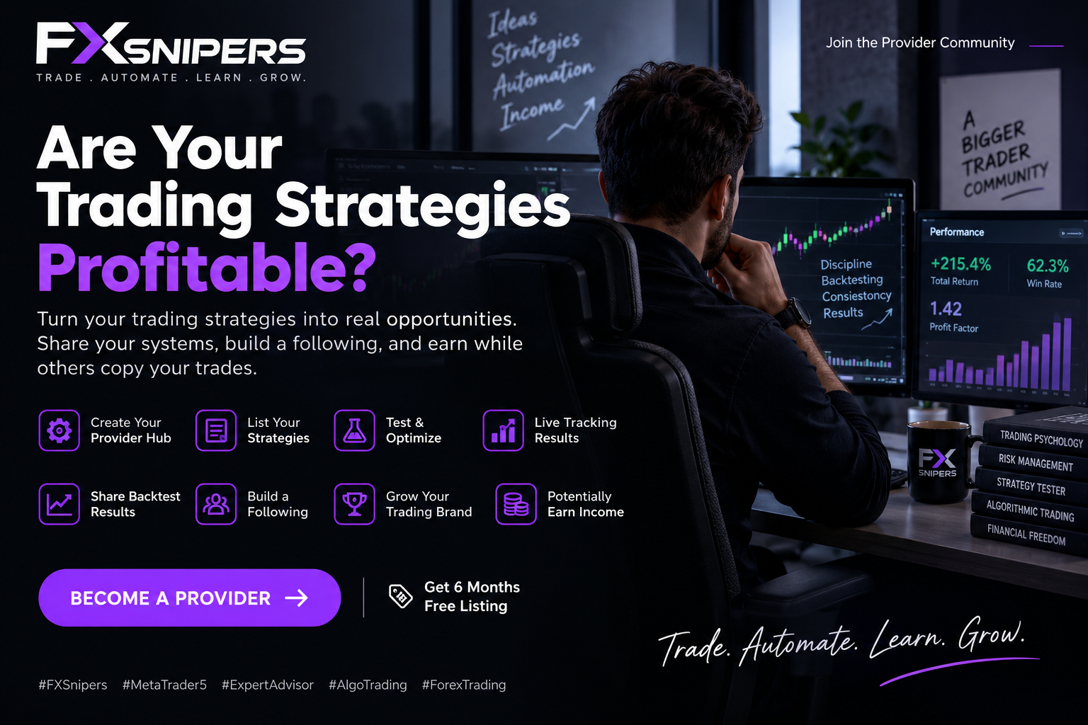 Are Your Trading Strategies Profitable? Become an FXSnipers Strategy Provider