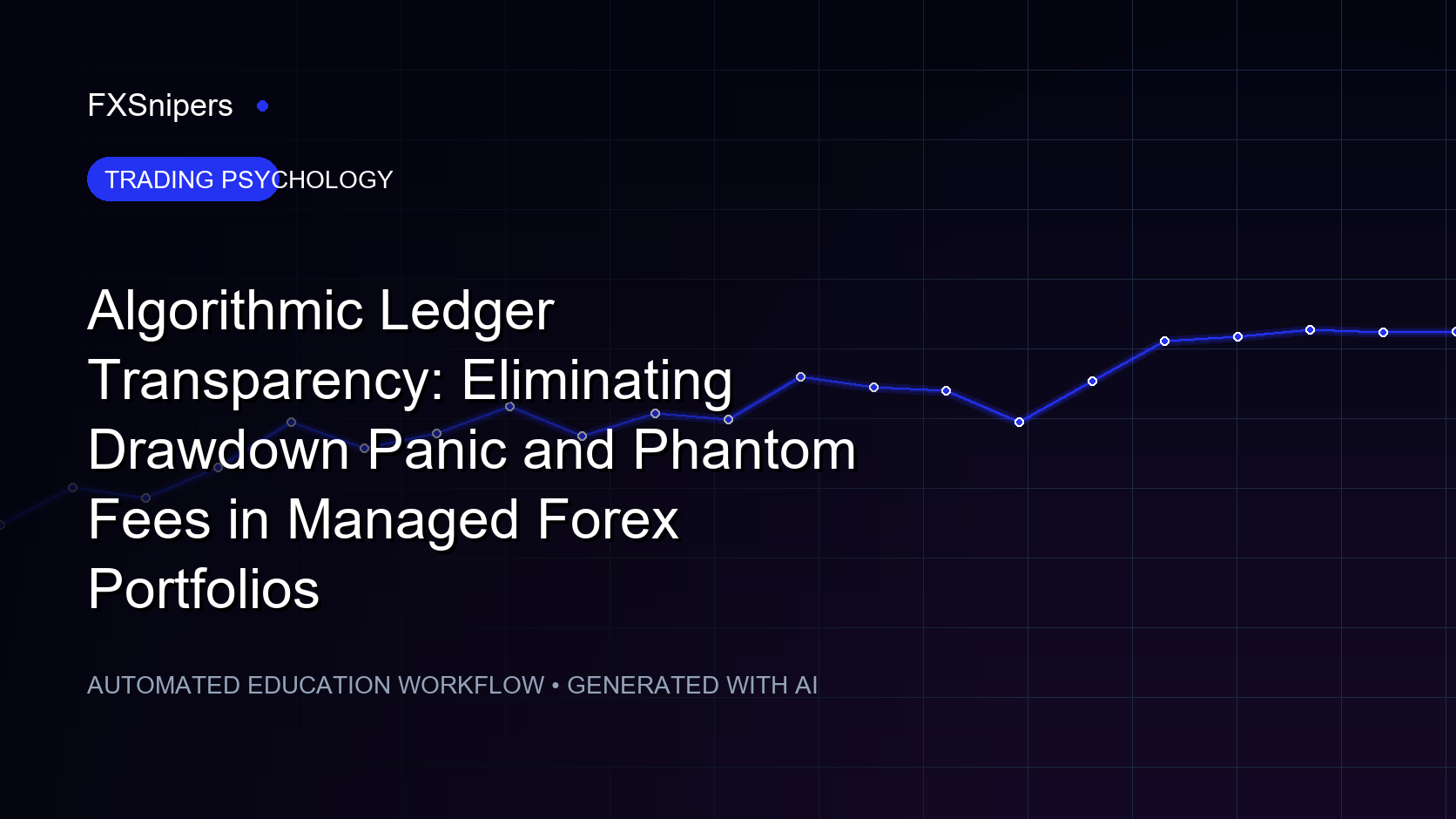 Algorithmic Ledger Transparency: Eliminating Drawdown Panic and Phantom Fees in Managed Forex Portfolios