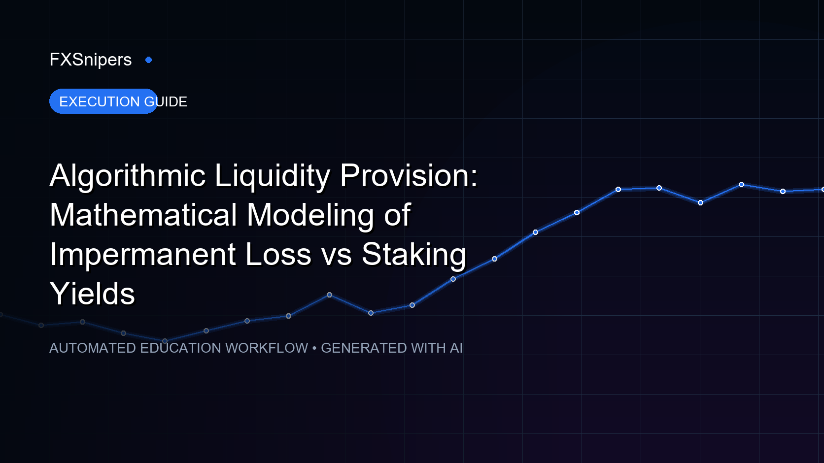 Algorithmic Liquidity Provision: Mathematical Modeling of Impermanent Loss vs Staking Yields