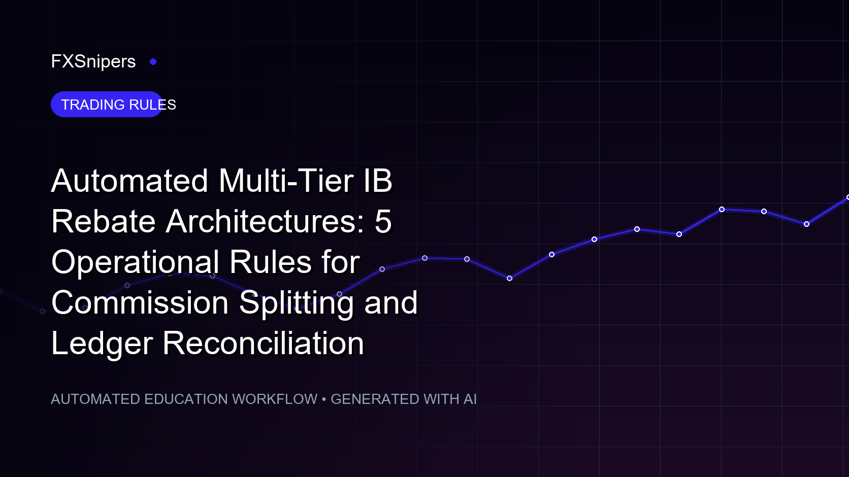 Automated Multi-Tier IB Rebate Architectures: 5 Operational Rules for Commission Splitting and Ledger Reconciliation