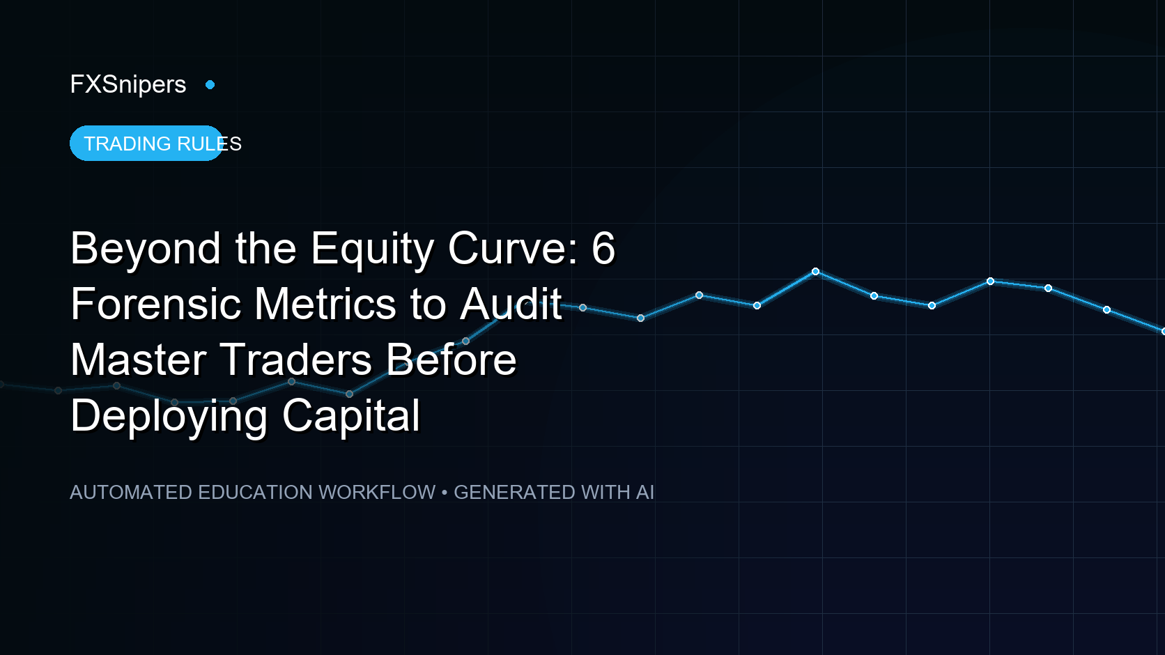Beyond the Equity Curve: 6 Forensic Metrics to Audit Master Traders Before Deploying Capital