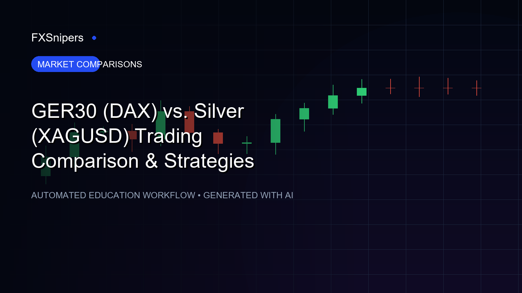 GER30 (DAX) vs. Silver (XAGUSD) Trading Comparison & Strategies