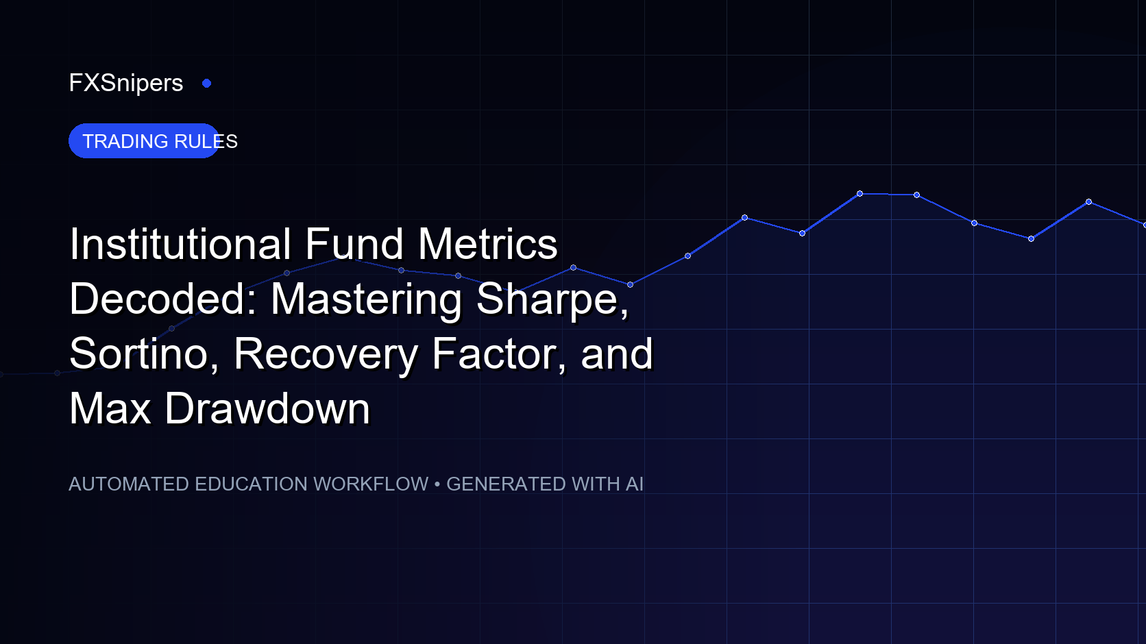 Institutional Fund Metrics Decoded: Mastering Sharpe, Sortino, Recovery Factor, and Max Drawdown