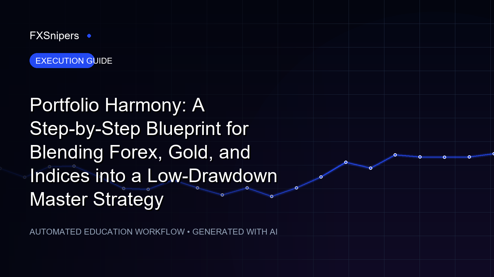 Portfolio Harmony: A Step-by-Step Blueprint for Blending Forex, Gold, and Indices into a Low-Drawdown Master Strategy