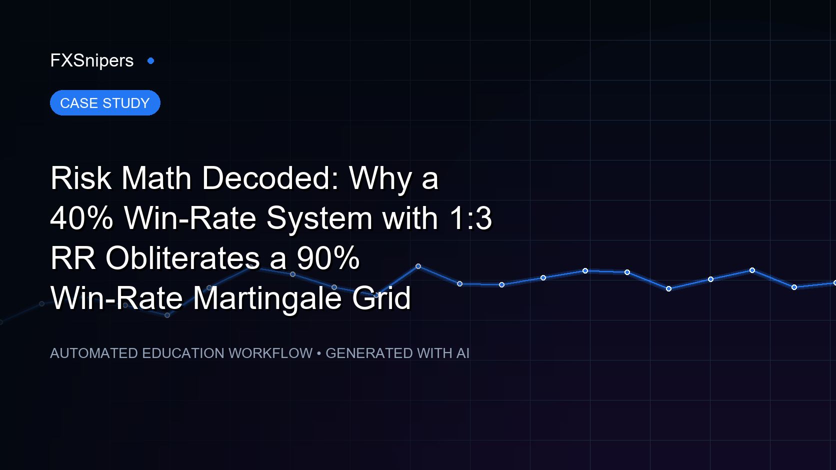 Risk Math Decoded: Why a 40% Win-Rate System with 1:3 RR Obliterates a 90% Win-Rate Martingale Grid
