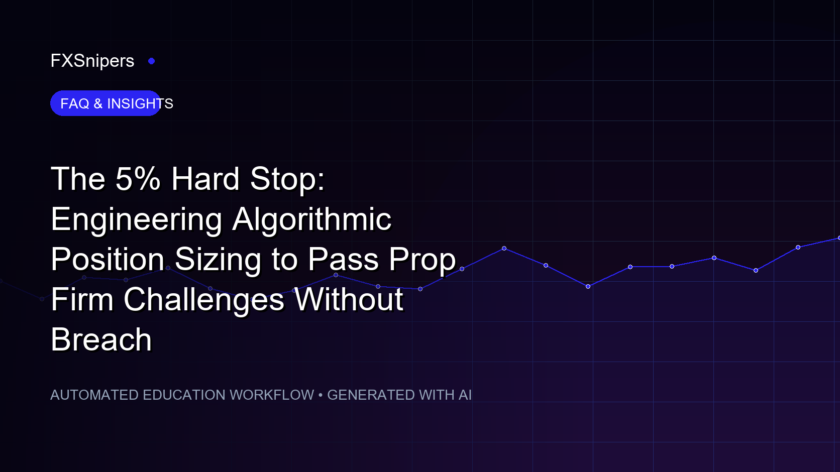 The 5% Hard Stop: Engineering Algorithmic Position Sizing to Pass Prop Firm Challenges Without Breach