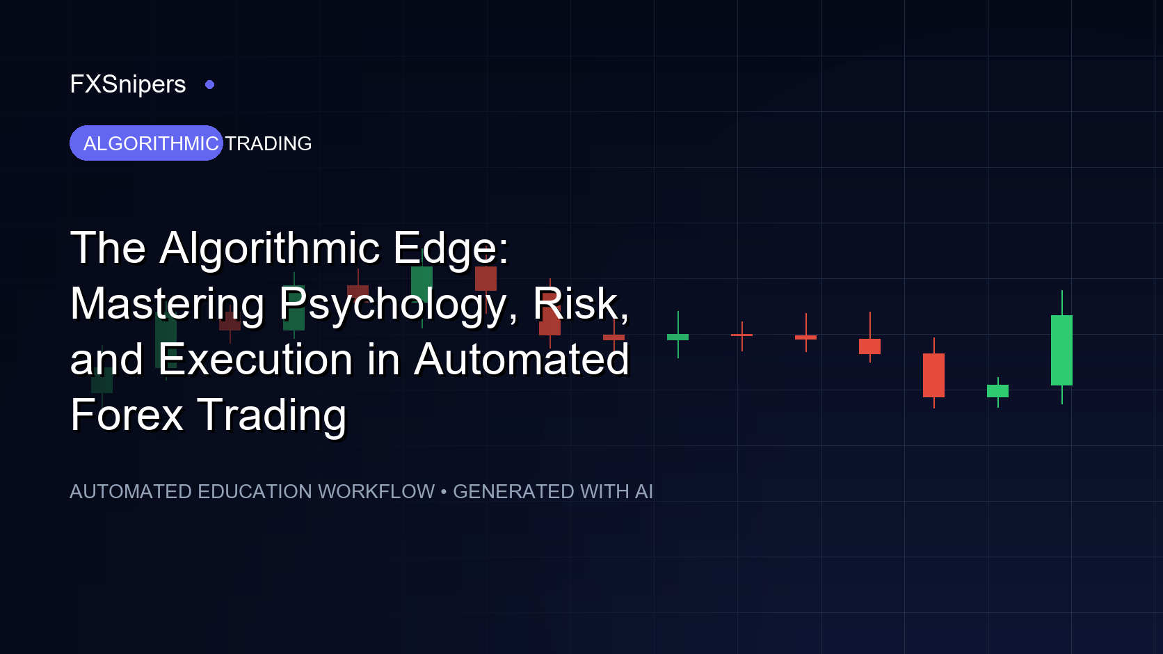 The Algorithmic Edge: Mastering Psychology, Risk, and Execution in Automated Forex Trading