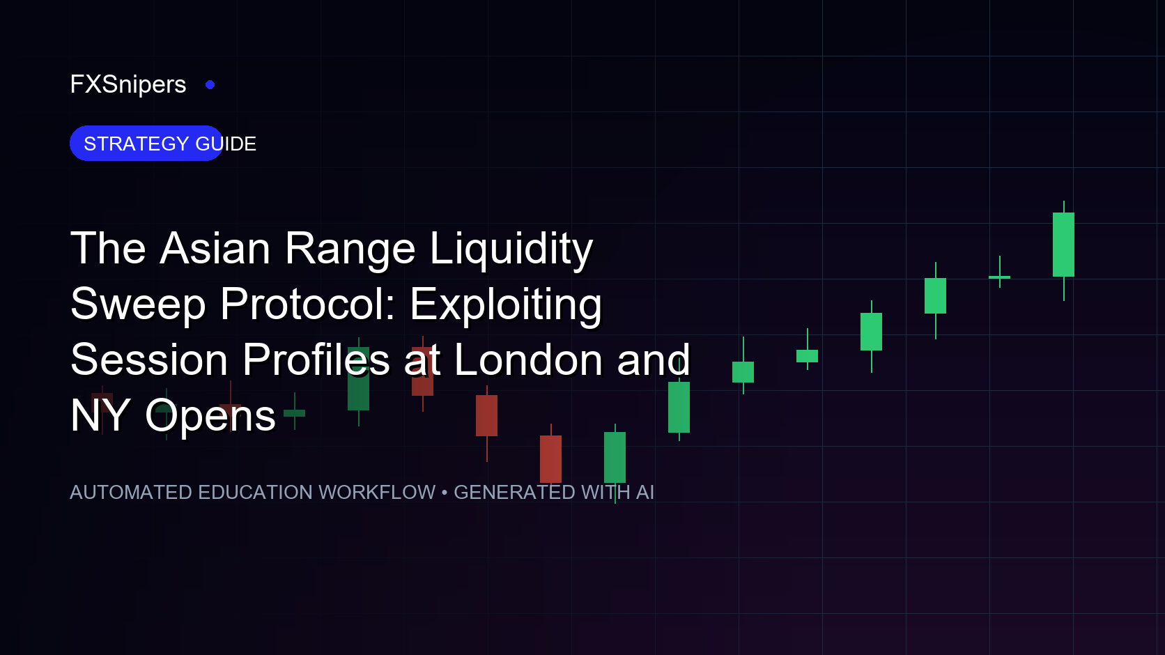 The Asian Range Liquidity Sweep Protocol: Exploiting Session Profiles at London and NY Opens