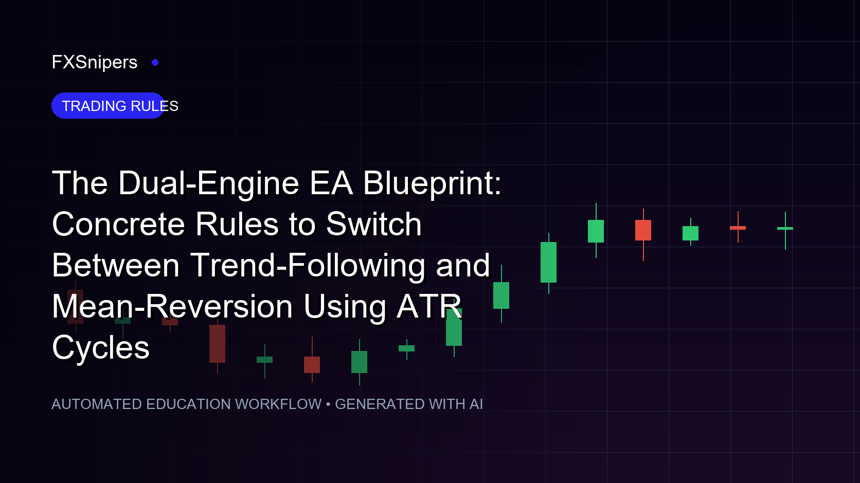 The Dual-Engine EA Blueprint: Concrete Rules to Switch Between Trend-Following and Mean-Reversion Using ATR Cycles