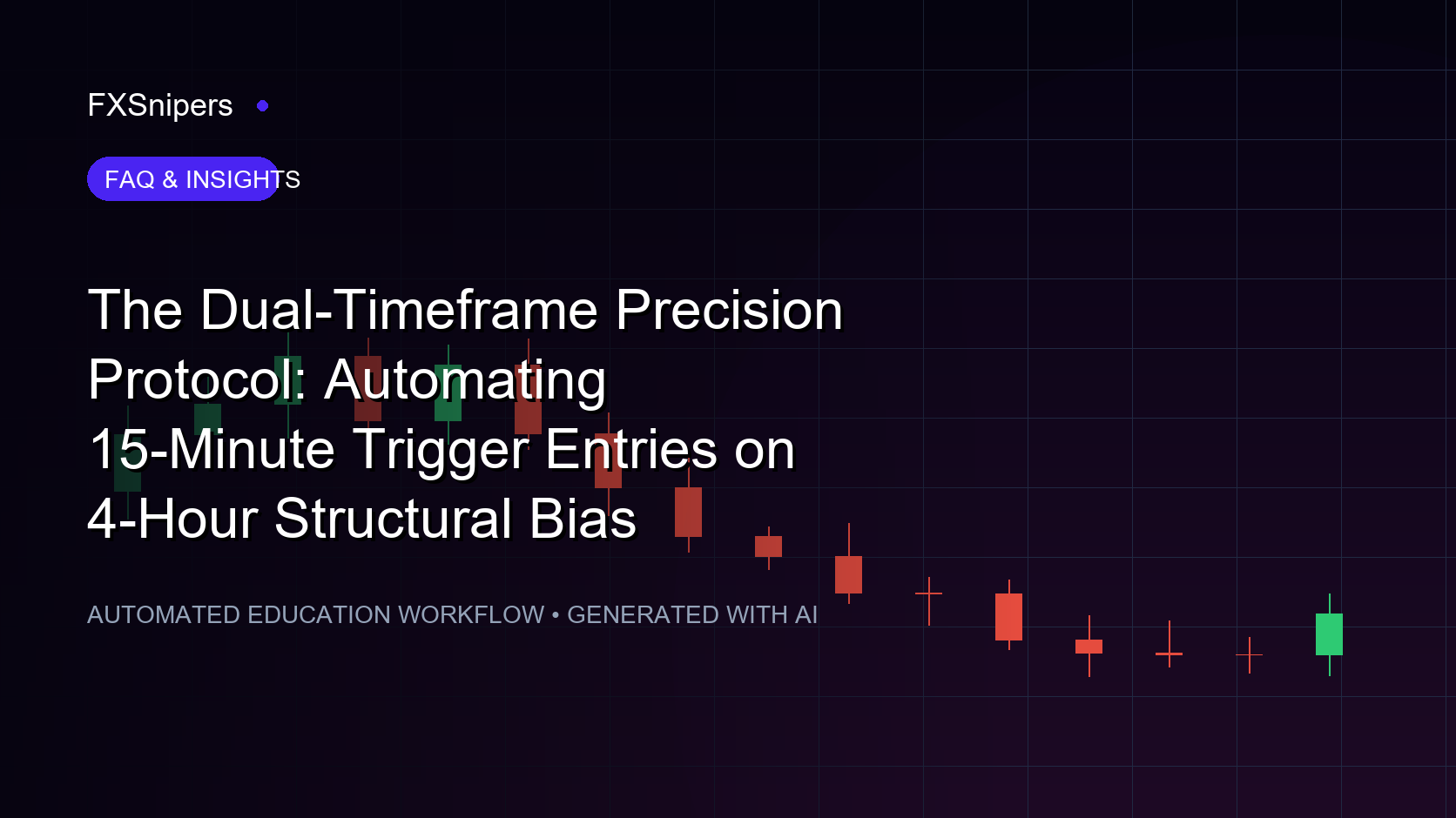 The Dual-Timeframe Precision Protocol: Automating 15-Minute Trigger Entries on 4-Hour Structural Bias