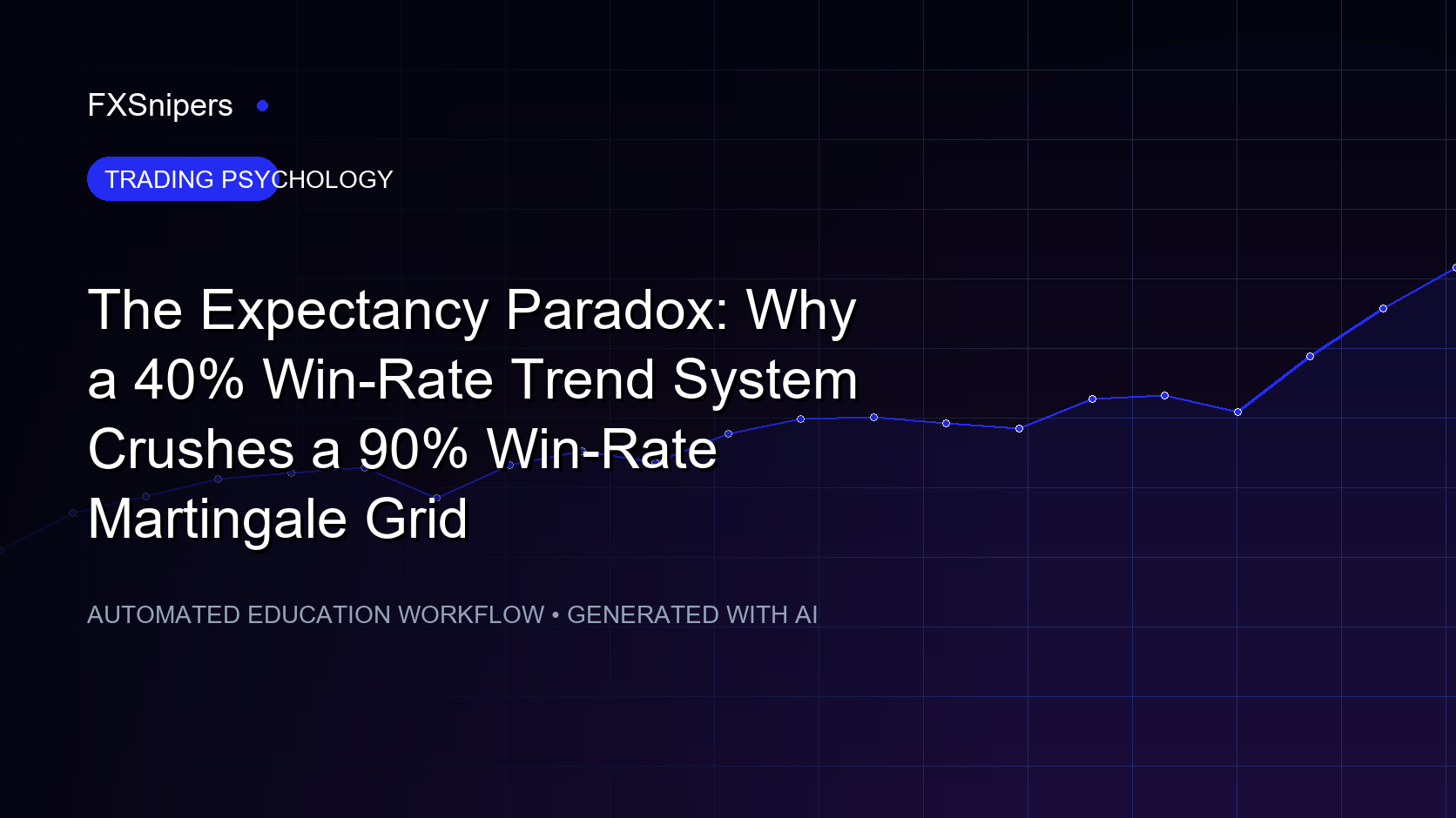 The Expectancy Paradox: Why a 40% Win-Rate Trend System Crushes a 90% Win-Rate Martingale Grid