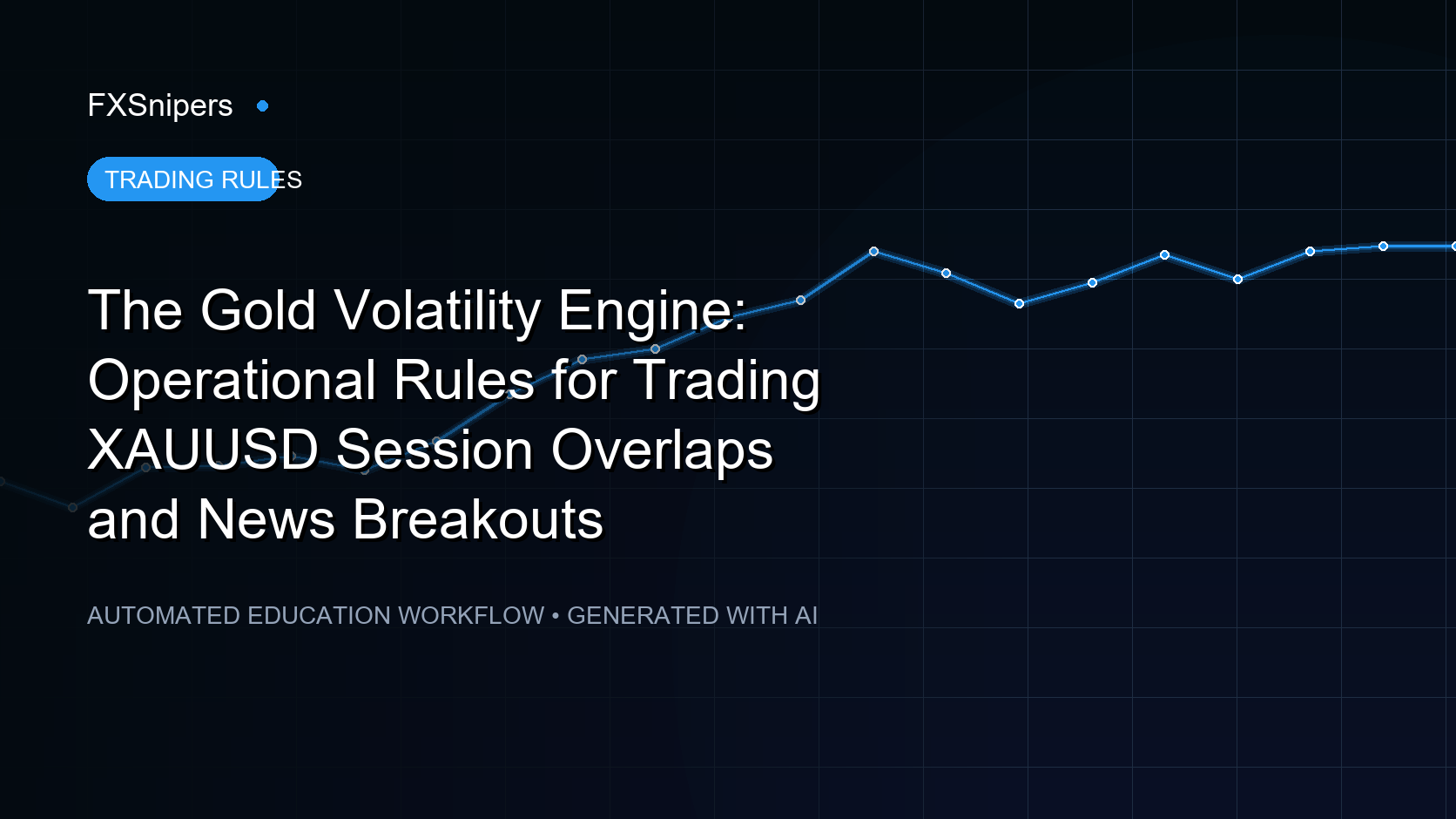 The Gold Volatility Engine: Operational Rules for Trading XAUUSD Session Overlaps and News Breakouts
