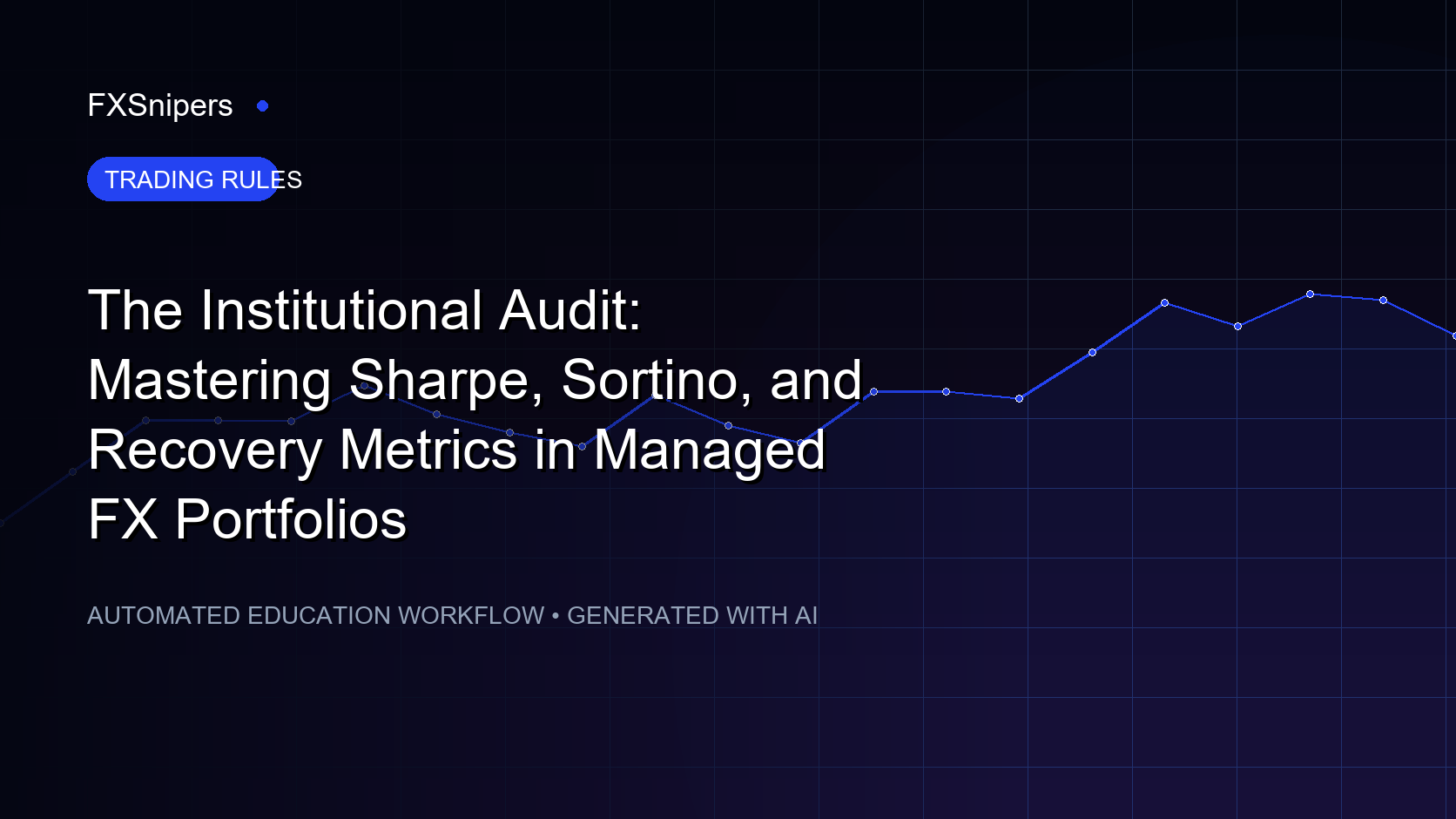 The Institutional Audit: Mastering Sharpe, Sortino, and Recovery Metrics in Managed FX Portfolios