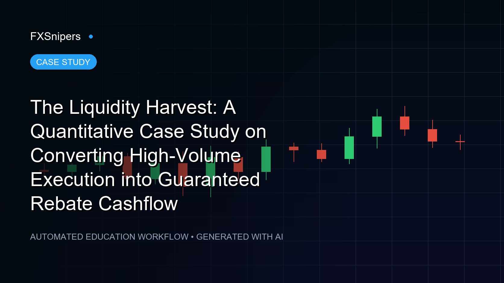 The Liquidity Harvest: A Quantitative Case Study on Converting High-Volume Execution into Guaranteed Rebate Cashflow