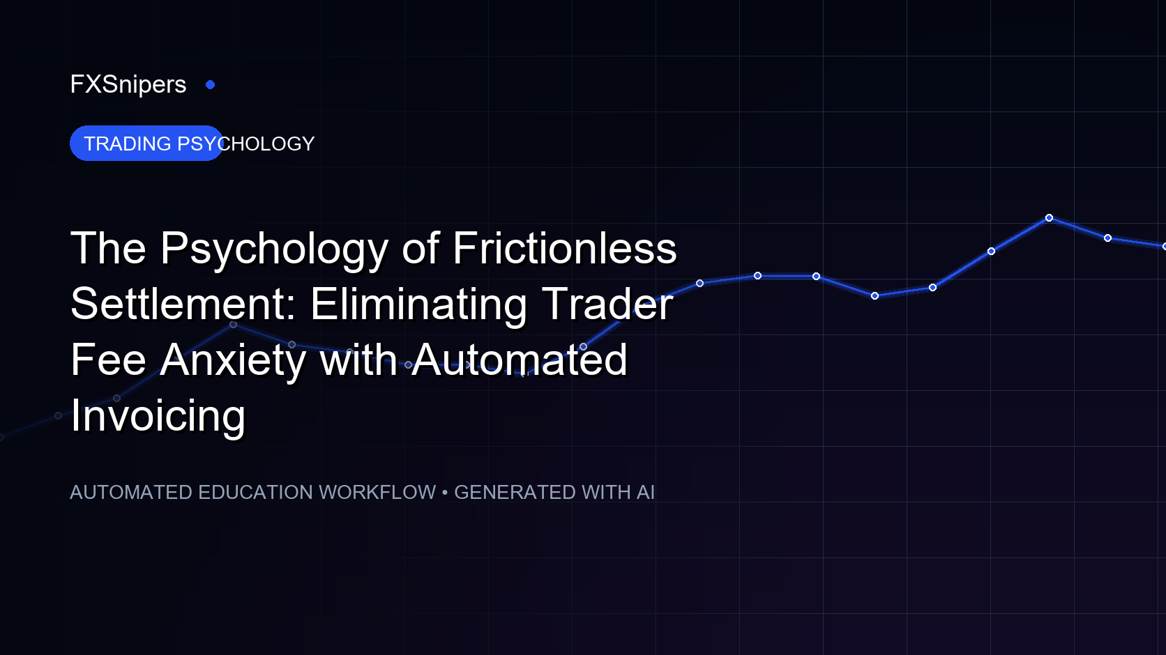 The Psychology of Frictionless Settlement: Eliminating Trader Fee Anxiety with Automated Invoicing