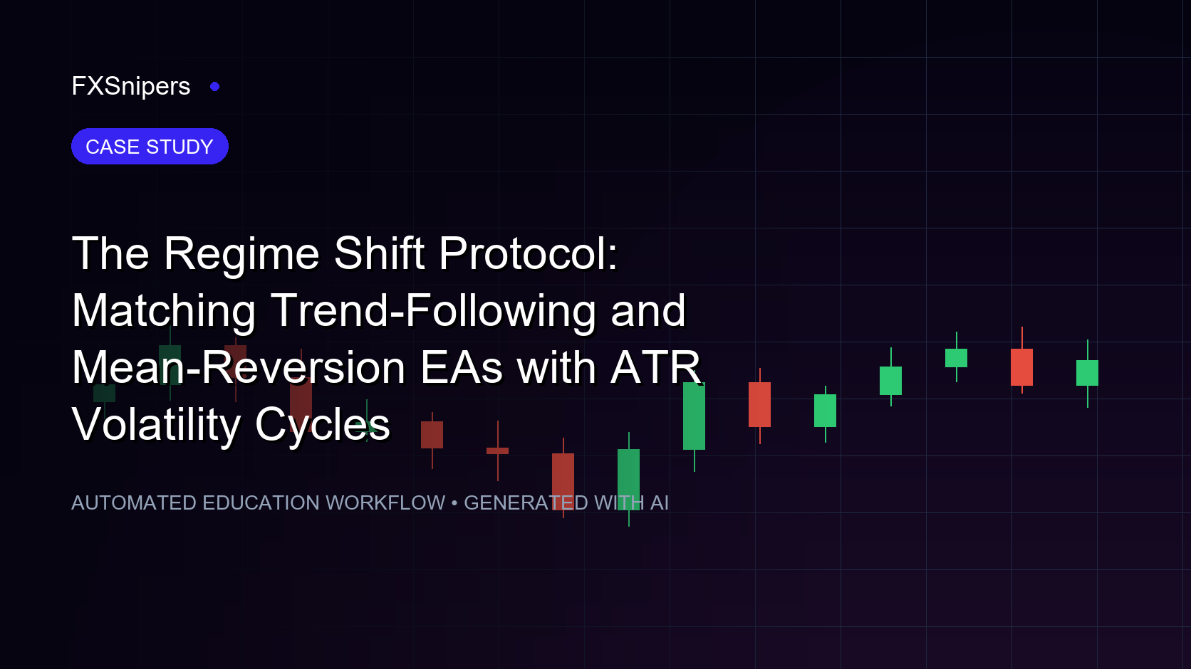 The Regime Shift Protocol: Matching Trend-Following and Mean-Reversion EAs with ATR Volatility Cycles