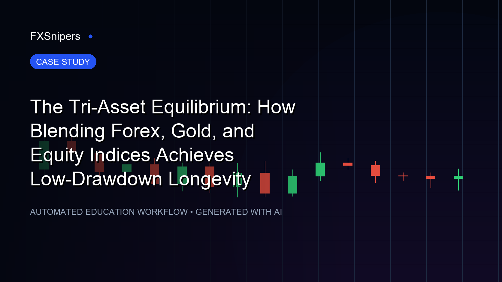 The Tri-Asset Equilibrium: How Blending Forex, Gold, and Equity Indices Achieves Low-Drawdown Longevity