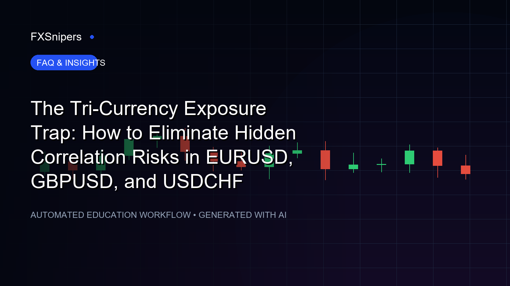 The Tri-Currency Exposure Trap: How to Eliminate Hidden Correlation Risks in EURUSD, GBPUSD, and USDCHF