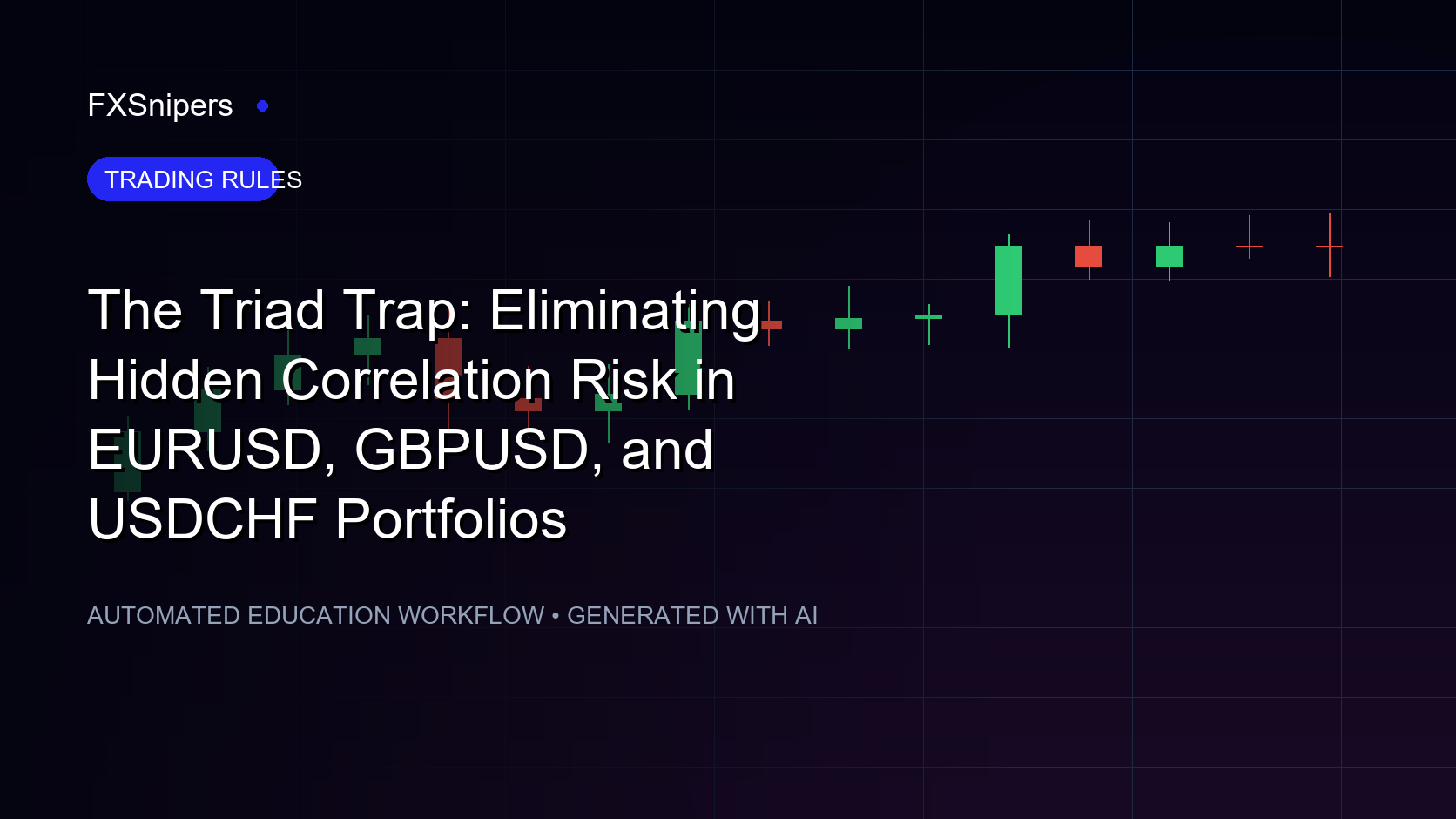 The Triad Trap: Eliminating Hidden Correlation Risk in EURUSD, GBPUSD, and USDCHF Portfolios