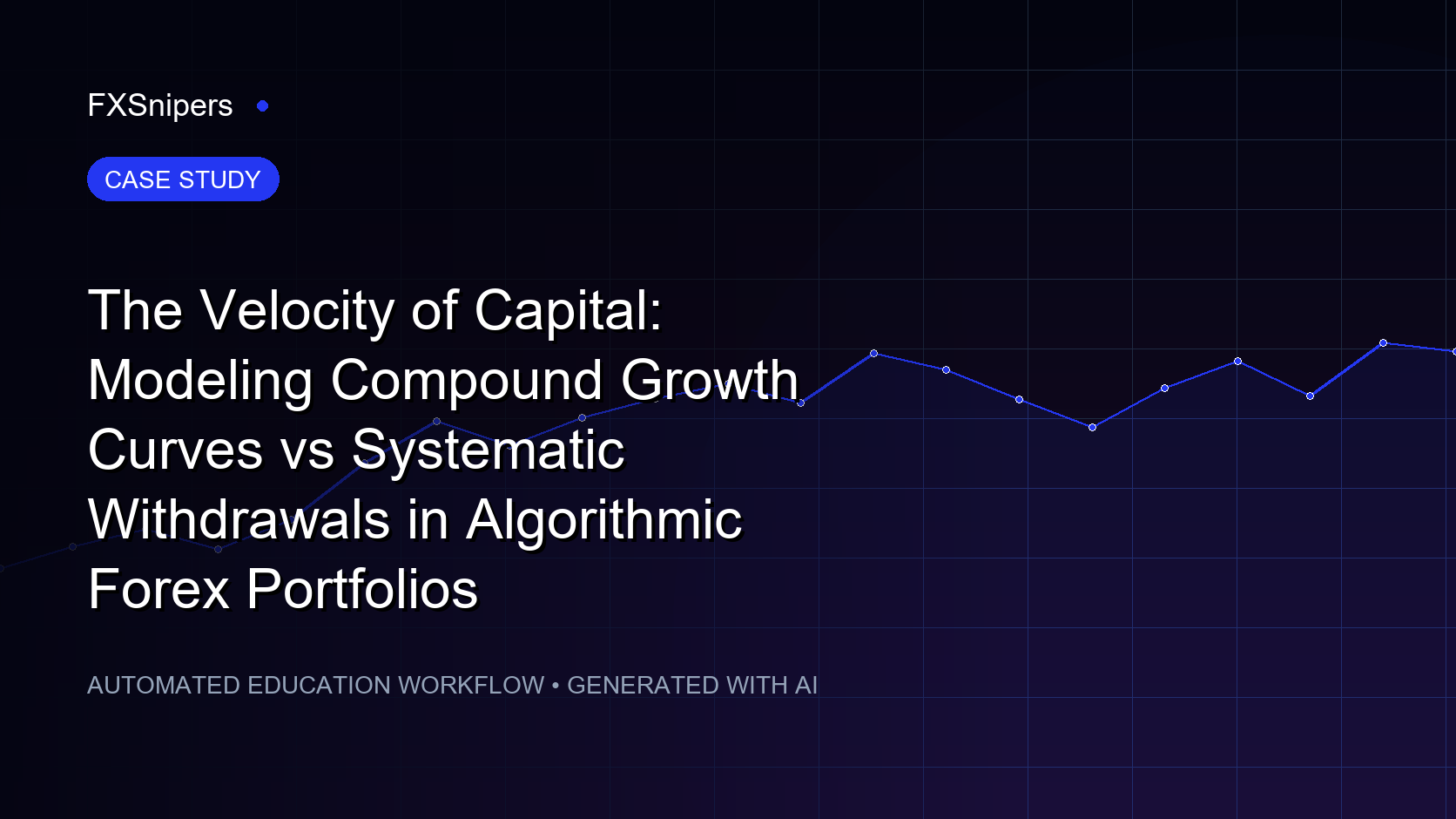 The Velocity of Capital: Modeling Compound Growth Curves vs Systematic Withdrawals in Algorithmic Forex Portfolios