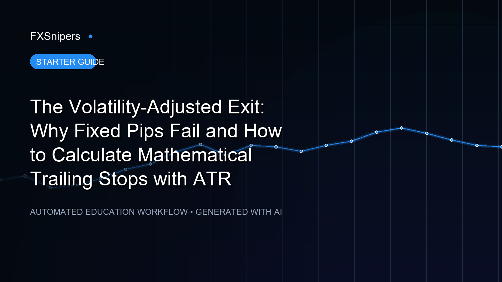 The Volatility-Adjusted Exit: Why Fixed Pips Fail and How to Calculate Mathematical Trailing Stops with ATR