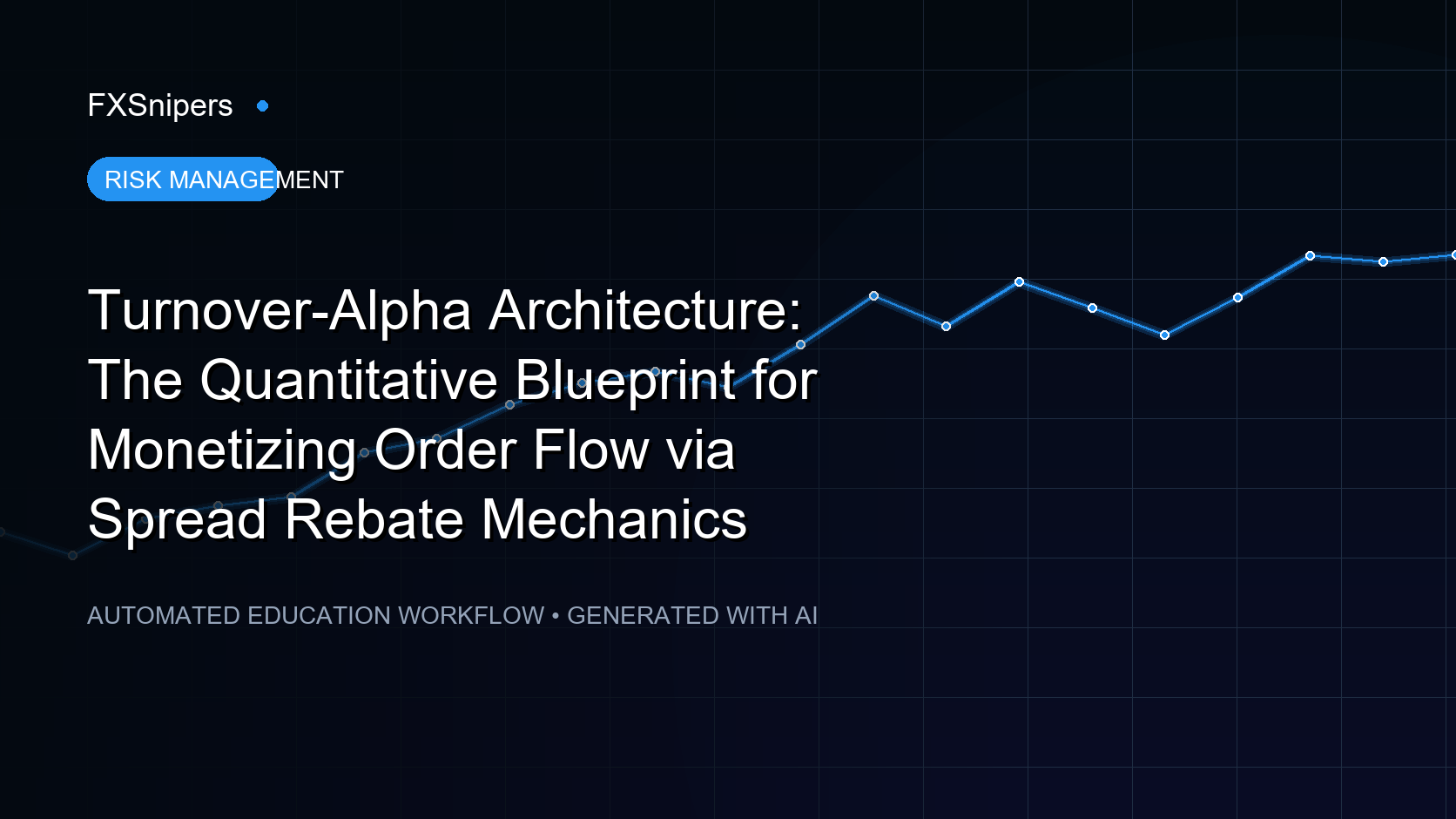 Turnover-Alpha Architecture: The Quantitative Blueprint for Monetizing Order Flow via Spread Rebate Mechanics
