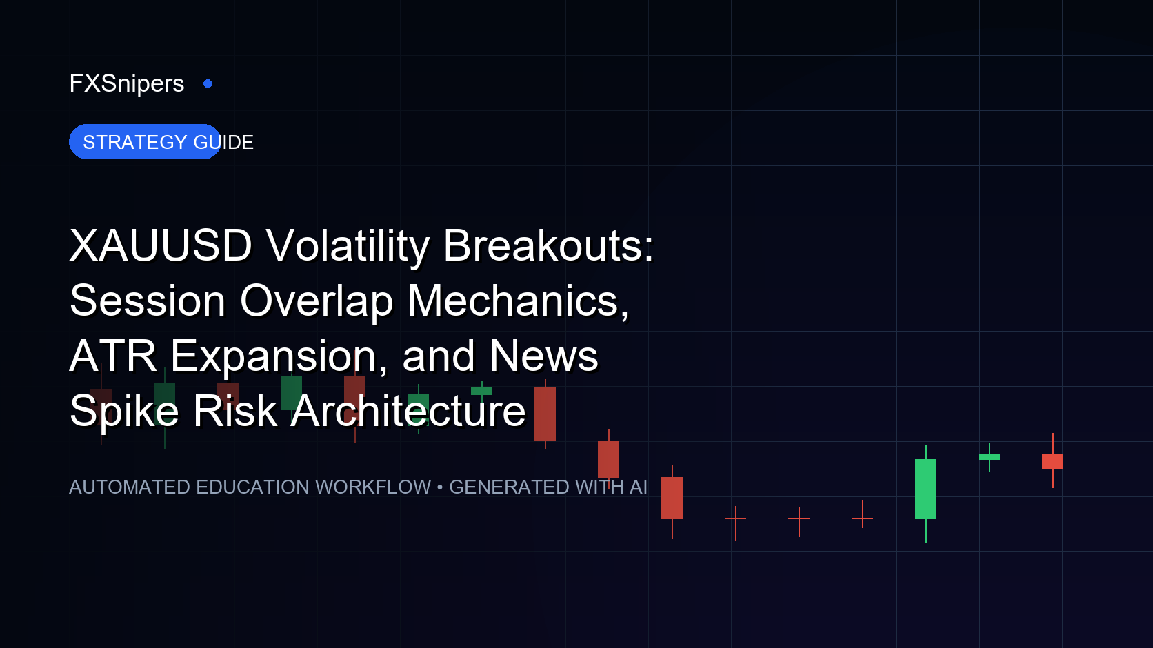 XAUUSD Volatility Breakouts: Session Overlap Mechanics, ATR Expansion, and News Spike Risk Architecture