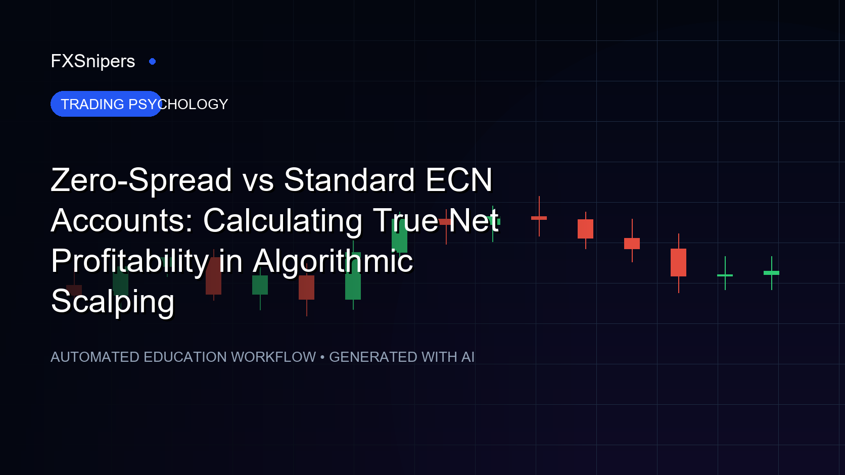 Zero-Spread vs Standard ECN Accounts: Calculating True Net Profitability in Algorithmic Scalping