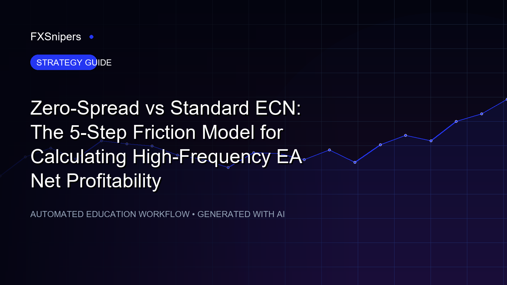 Zero-Spread vs Standard ECN: The 5-Step Friction Model for Calculating High-Frequency EA Net Profitability